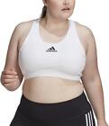 Adidas Esf-12186 Women's Dont Rest Alphaskin Padded Bra White, Size 2X-Large
