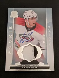 2014-15 UPPER DECK UD THE CUP VICTOR RASK #151 #54 #ed 90/249 ROOKIE AUTO PATCH - Picture 1 of 2