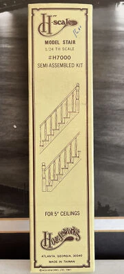 1981 half scale staircase dollhouse miniatures 1:24 Houseworks H7000 NEW In Box - Image 1 of 2