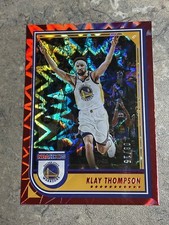 2022-23 Panini NBA Hoops /15 Red Explosion Klay Thompson SSP No. 224 Warriors