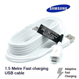 Genuine Samsung Adaptive Fast Charging Micro USB cable 1.5M Galaxy S6, S7 Edge - Picture 1 of 9