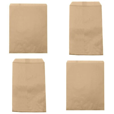 Kraft Paper Bags Merchandise Brown FLAT Wedding Candy Party Jewelry 4x6 5x7 6x9