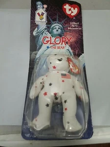 TY Beanie Babies Glory The Bear USA McDonald’s Happy Meal Toy 1999 NEW SEALED - Picture 1 of 8