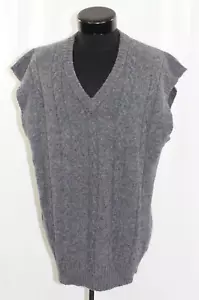 Maglione Vintage Royal Scott Gilet Shetland 100% Lana Scollo V Cavo Maglia Lavoro Casual 1X - Foto 1 di 10