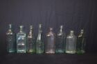 Glass Bottles (8) Antique FREE SHIPPING