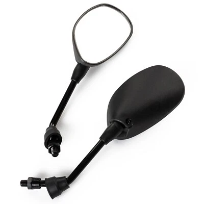 A-Pro Coppia Specchietti Retrovisori Nero Universali 10mm Scooter Moto - Imagen 1 de 3