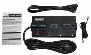 Tripp Lite Surge Suppressor 3500 Joules 8 Outlets 8' Cord Tel/Modem/Coax/2 LEDs - Picture 1 of 7
