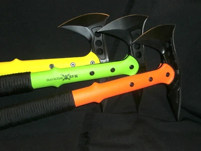 CUBIERTOS UNIDOS M48 NARANJA BRILLANTE AGARRE HACHA TÁCTICA TOMAHAWK Foto 1 de 4