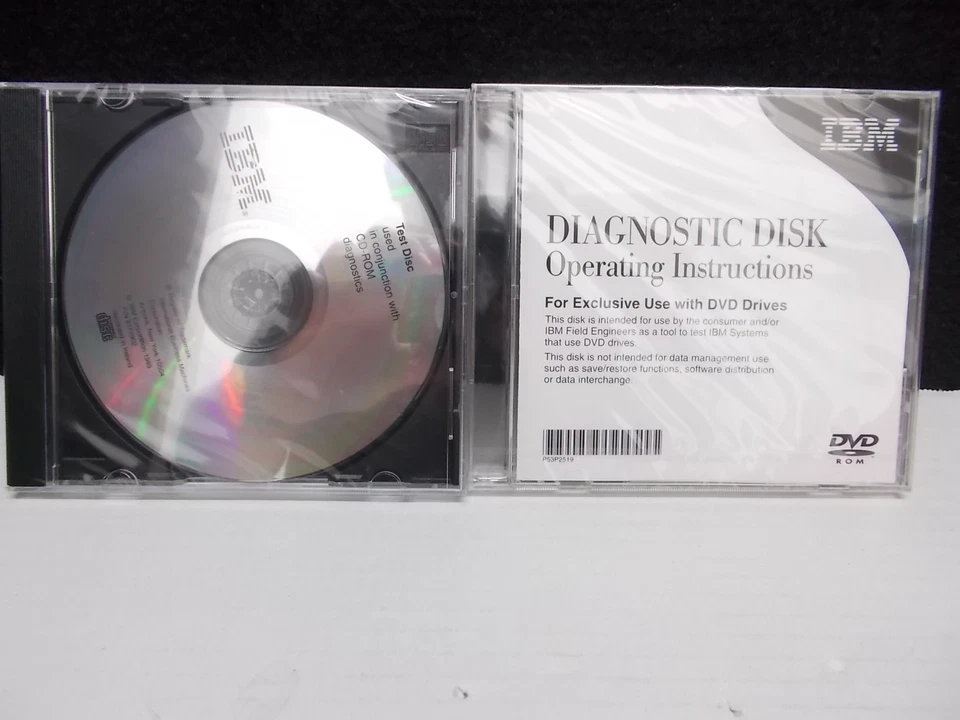 IBM Test Disc + Diagnostic Disc DVD zur Diagnose v. CD u. DVD Laufwerken - Bild 1 von 3