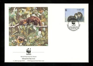 Postal History Ireland #868-871 FDC WWF Pine Marten Animal 1992 Set of 4 * - Picture 1 of 8