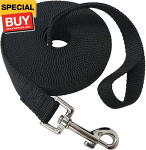 Nylon Training Dog Leash for Small Medium Large Dogs, 15ft 20ft 30ft 50ft Long P - Picture 1 of 5
