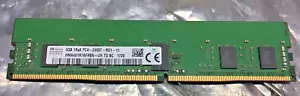 SK Hynix 4GB 1Rx8 PC4-2400T-RD1-11 ECC REG Server Memory HMA451R7AFR8N-UH - Picture 1 of 3
