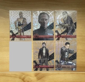 2017 Topps Star Wars High Tek Card LOT C-3PO Chewbacca Cassian Andor Jango Fett - Picture 1 of 1