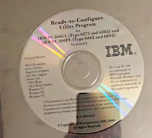 Ready to Configure Utilities for IBM PC 300GL 300PL Version 2.3 CD - Picture 1 of 4