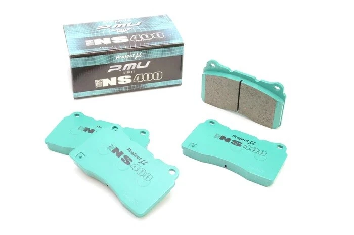 Project MU Front NS400 Brake Pads For: Mitsubishi Lancer Evo 4 5 6 7 8 9 - Image 1 of 2