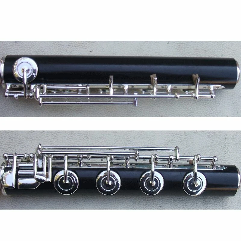 Professional Ebony Flute Foot 4 Keys Joint Diameter Interior 19.9 mm Handmade  - Image 1 of 4