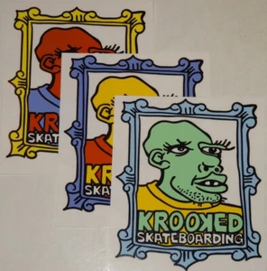 REAL / KROOKED / ANTI HERO SKATEBOARDS - Skate Sticker Assorted Logo Stickers - Picture 1 of 10