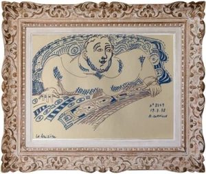 BERNARD CORNILLE (1940-2006) Oeuvre Originale Composition Art Singulier 78 (777) - Foto 1 di 6