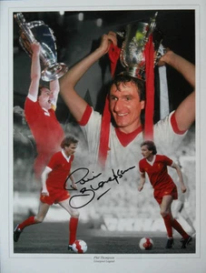 PHIL THOMPSON In Person Signed 16x12 Photo LIVERPOOL & ENGLAND Legend COA - Picture 1 of 1