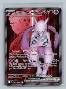 SV10: Destined Rivals #213/182 Team Rocket's Mewtwo ex #BR - Picture 1 of 2