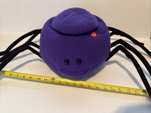 Plush Halloween Spider Candy Treat Bowl Animated Singing Spider RARE - Picture 1 of 4