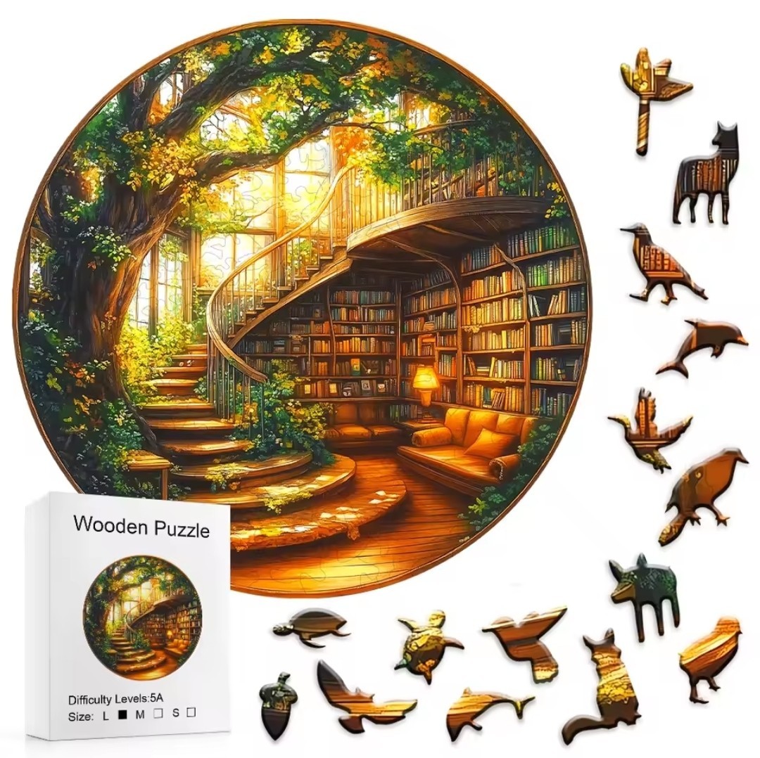 1000 Teile Puzzle Für Erwachsene - Holzpuzzle 78x53cm Mit Poster