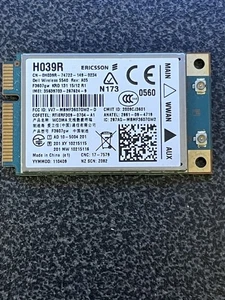 DELL WIRELESS 5540 ERICSSON UMTS F3607gw H039R HSDPA WCDMA WWAN WLAN KARTA GPS 11 - Zdjęcie 1 z 2