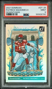 🔥2021 PANINI DONRUSS #DT-25 PATRICK MAHOMES II DOWNTOWN! PSA 9 - Foto 1 di 4