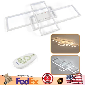 Moderner Acryl LED Kronleuchter Leuchte für Wohnzimmer Schlafzimmer Decken Lampe Leuchte - Bild 1 von 13