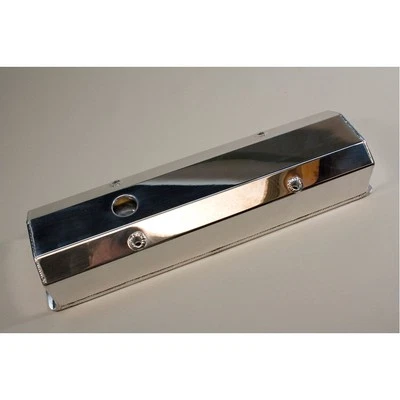 PRW Engine Valve Cover 4035001; Tall Polished Fabricated Aluminum for Chevy SBC - Image 1 of 3