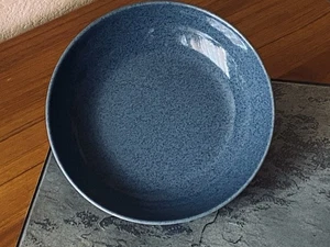 Juego de 4 CUENCOS DE PASTA DENBY Redondos 8.5" Gres Gris Azulado Oscuro Moteado NUEVO - Imagen 1 de 7