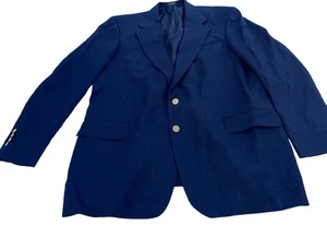 Blazer Tailors Row By Deansgate Worsted de lana para hombre azul marino talla 46 XL defectuoso - Imagen 1 de 16