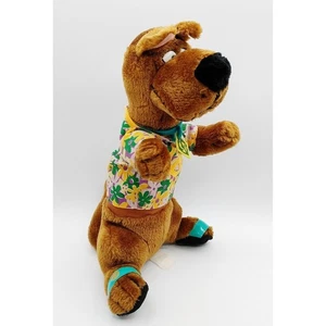 Vintage 1998 Cartoon Network Peace Shirt Scooby Doo Plush Toy Stuffed Animal 12" - Imagen 1 de 5