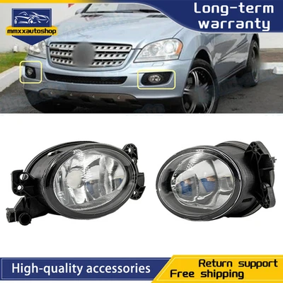 1*Pair Fog Light Lamp For Mercedes Benz W164 ML320 ML350 ML500 2006 2007 2008 Foto 1 de 4