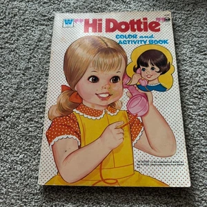 Vintage Whitman Mattel Hi Dottie Color & Activity Book 1973 teilweise gebrauchte Seiten - Bild 1 von 20