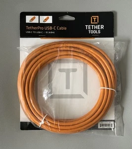 Tether Tools TetherPro USB-C to USB-C (15 Ft/Orange) - Afbeelding 1 van 4