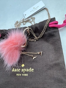 KATE SPADE New York BY THE POOL FLAMINGO PENDANT Statement Necklace NWT - Picture 1 of 22