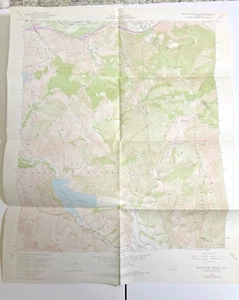 Vintage 1973 Topographic Topo Map Black Star Canyon CA US Geological Survey - Picture 1 of 9