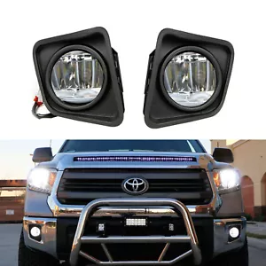 Complete 15W CREE LED Fog Lights w/Bezel Covers, Wiring For 14-21 Toyota Tundra - Bild 1 von 9
