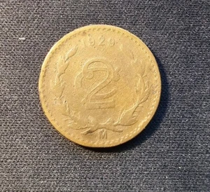1929 Mexico 2 Centavos 35 BN KM 419 ONLY 250K minted (M404) - Picture 1 of 2