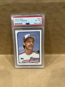 Randy Johnson 1989 Topps #647 novato radiocontrol exposiciones patio PSA 6 - Imagen 1 de 4