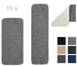 Treppenmatte Stufenmatten Treppenschutz Antirutsch Treppenteppich 15er Set - Bild 1 von 25