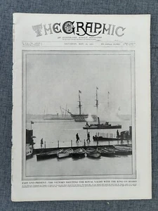 REVISTA VINTAGE TITANIC HMS VICTORIA NAVY WEYMOUTH VENECIA EL GRÁFICO MAYO 1912 - Imagen 1 de 7
