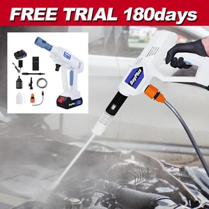 Cordless Electric High Pressure Water Spray Gun Car Washer Cleaner Tool Portable - Picture 1 of 19