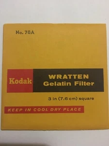 Kodak Wratten 78A Gelatine 3" Square Filter Open Packages - Bild 1 von 2