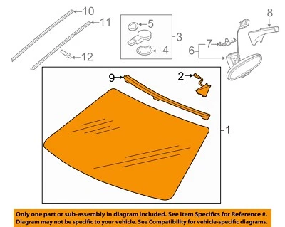 Vidrio parabrisas AUDI OEM 17-18 A3 Quattro 8V5845099JNVB Foto 1 de 2