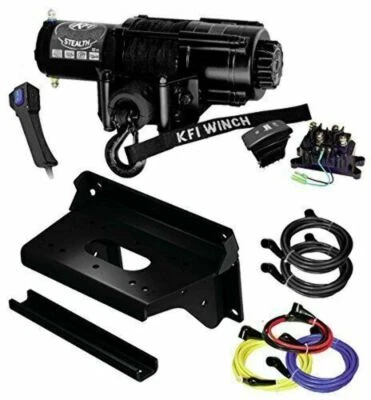 Kawasaki Mule Pro FXT DXT KFI Stealth 4500 LB Winch & Mount Synthetic Rope 2015+ - Image 1 of 4