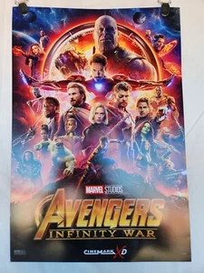 Marvel Studios Avengers Infinity War  13"x19" Movie Promo Poster Cinemark - Picture 1 of 5