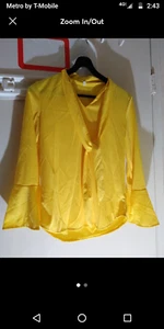 New Yellow Women Ladies Woman Small to Medium Top Outfit = CHOOSE STYLES INSIDE - Picture 1 of 4