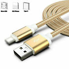 1-3M Portable  Usb Data Charger Charging Cable Fit For Iphone  Micro Usb Type-C